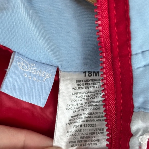 Vintage 90s Embroidered Mickey Vest 18M Zip Puffer Football Thanksgiving Holiday - Picture 5 of 8